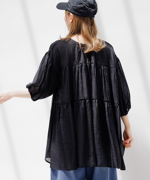 LAKOLE(ラコレ)の「2WAYティアードチュニック / 124159(シャツ/ブラウス・レディース・ブラック/オフホワイト/イエロー・SMALL/MEDIUM)」の18枚目の写真