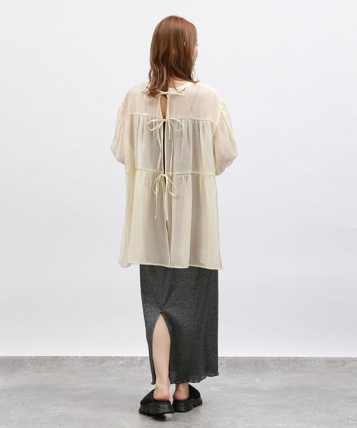 LAKOLE(ラコレ)の「2WAYティアードチュニック / 124159(シャツ/ブラウス・レディース・ブラック/オフホワイト/イエロー・SMALL/MEDIUM)」の15枚目の写真