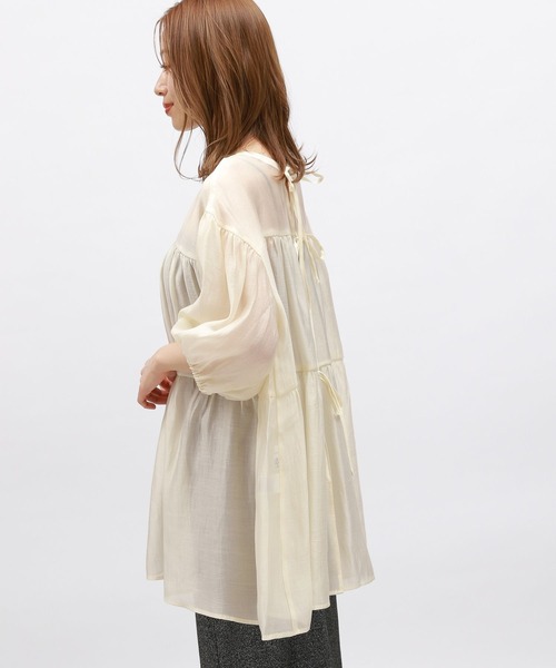 LAKOLE(ラコレ)の「2WAYティアードチュニック / 124159(シャツ/ブラウス・レディース・ブラック/オフホワイト/イエロー・SMALL/MEDIUM)」の13枚目の写真