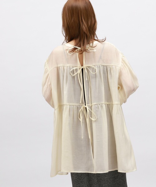 LAKOLE(ラコレ)の「2WAYティアードチュニック / 124159(シャツ/ブラウス・レディース・ブラック/オフホワイト/イエロー・SMALL/MEDIUM)」の12枚目の写真