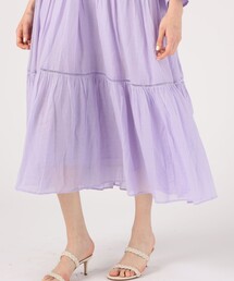 ヌキテパ　コットンティアードマキシドレス　ワンピース　ゆったり Cotton Voile Tiered Maxi Dress | Pasand by ne Quittez pas