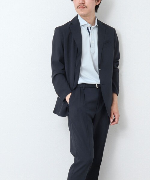 NOLLEY'S goodman（ノーリーズグッドマン）の「《セットアップ / ビジカジ対応》強撚 DotAir イージージャケット（テーラードジャケット・メンズ・オリーブ/グレー/ネイビー/ベージュ・S/M/L/XL）」の6枚目の写真