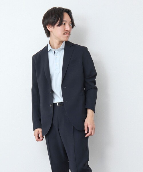 NOLLEY'S goodman（ノーリーズグッドマン）の「《セットアップ / ビジカジ対応》強撚 DotAir イージージャケット（テーラードジャケット・メンズ・オリーブ/グレー/ネイビー/ベージュ・S/M/L/XL）」の7枚目の写真