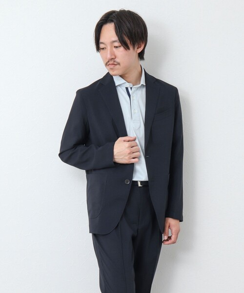 NOLLEY'S goodman（ノーリーズグッドマン）の「《セットアップ / ビジカジ対応》強撚 DotAir イージージャケット（テーラードジャケット・メンズ・オリーブ/グレー/ネイビー/ベージュ・S/M/L/XL）」の8枚目の写真