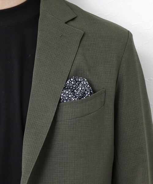 NOLLEY'S goodman（ノーリーズグッドマン）の「《セットアップ / ビジカジ対応》強撚 DotAir イージージャケット（テーラードジャケット・メンズ・オリーブ/グレー/ネイビー/ベージュ・S/M/L/XL）」の19枚目の写真