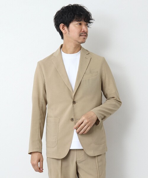 NOLLEY'S goodman（ノーリーズグッドマン）の「《セットアップ / ビジカジ対応》強撚 DotAir イージージャケット（テーラードジャケット・メンズ・オリーブ/グレー/ネイビー/ベージュ・S/M/L/XL）」の22枚目の写真