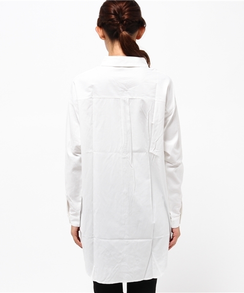 titivate（ティティベイト）の「ﾜｲﾄﾞﾁｭﾆｯｸｼｬﾂ（シャツ/ブラウス・レディース・ホワイト/ブルー・MEDIUM）」の5枚目の写真