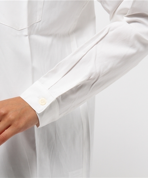 titivate（ティティベイト）の「ﾜｲﾄﾞﾁｭﾆｯｸｼｬﾂ（シャツ/ブラウス・レディース・ホワイト/ブルー・MEDIUM）」の8枚目の写真