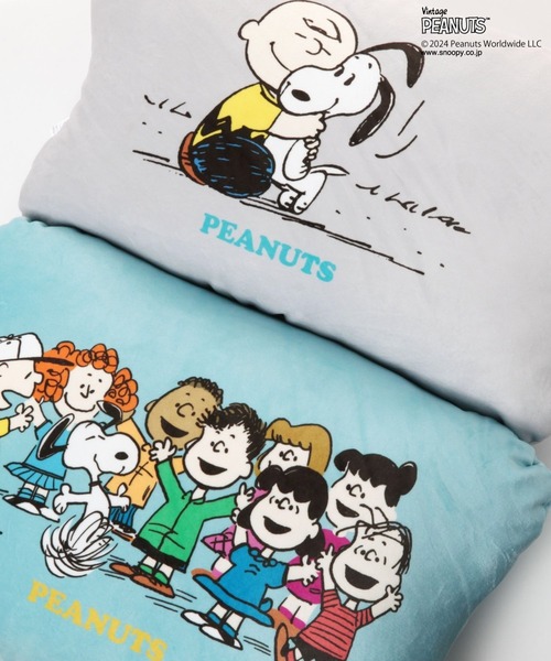 ノベルティ　クッション PEANUTS（ピーナッツ）の「[クセになる感触!]【SNOOPY】TYPOモチモチ