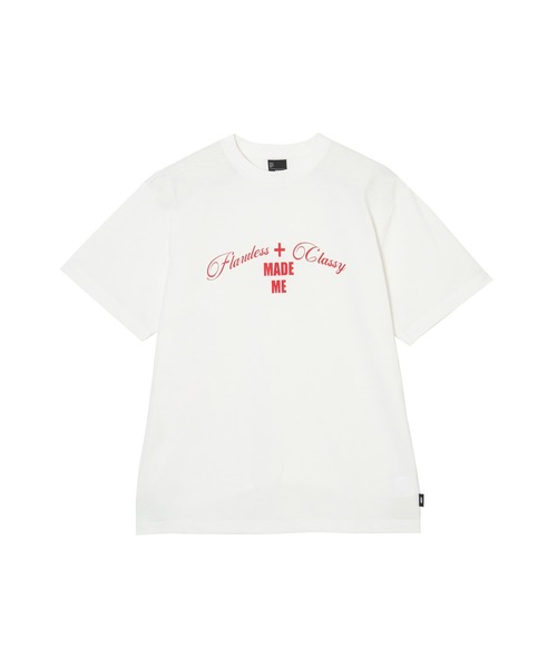 FCMM(エフシーエムエム)の「【UNISEX】LOGO PRINT TEE/ロゴプリントTシャツ(Tシャツ/カットソー・レディース・チャコール/ホワイト/ベージュ・SMALL/LARGE)」の2枚目の写真
