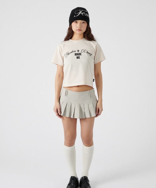 FCMM(エフシーエムエム)の「【UNISEX】LOGO PRINT TEE/ロゴプリントTシャツ(Tシャツ/カットソー・レディース・チャコール/ホワイト/ベージュ・SMALL/LARGE)」の6枚目の写真