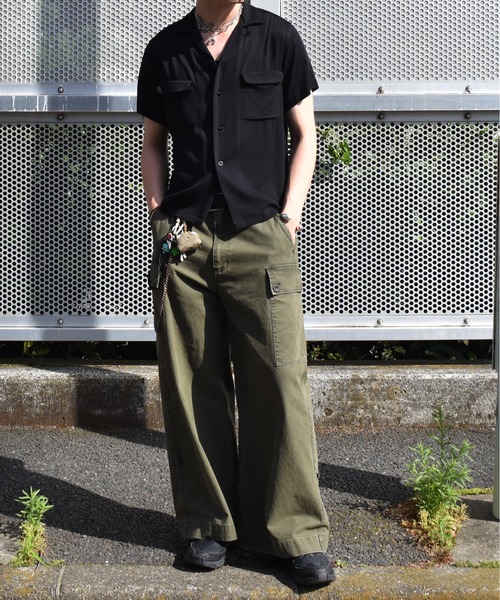 Noen レーヨン 半袖 シャツ ショートリブレーヨン半袖シャツ（シャツ/ブラウス）｜Noen