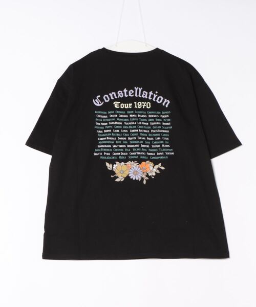 anap mimpi(アナップミンピ)の「SUN&FLOWERプリント 半袖 ビッグ Tシャツ(Tシャツ/カットソー・レディース・ホワイト/ブラック/グレイッシュベージュ・FREE)」の4枚目の写真