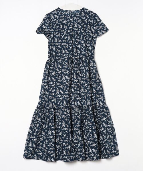 セール】フローラル ティアード コットン ポプリン ドレス セール】フローラル ティアード コットン ポプリン ドレス