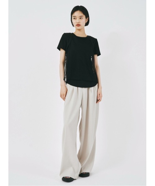 duei(デュイ)の「チュールタンクセットTシャツ / セパレート可能(Tシャツ/カットソー・レディース・ブラック/グレー/ホワイト・FREE)」の10枚目の写真