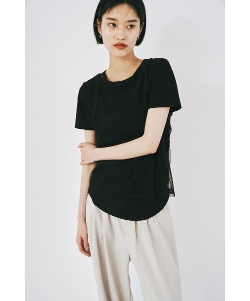 duei(デュイ)の「チュールタンクセットTシャツ / セパレート可能(Tシャツ/カットソー・レディース・ブラック/グレー/ホワイト・FREE)」の11枚目の写真