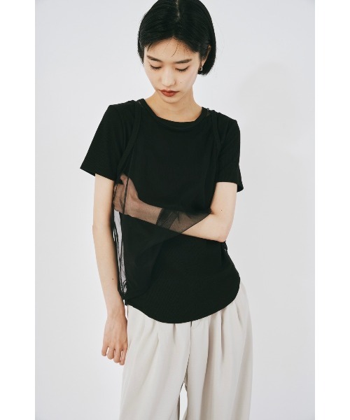 duei(デュイ)の「チュールタンクセットTシャツ / セパレート可能(Tシャツ/カットソー・レディース・ブラック/グレー/ホワイト・FREE)」の13枚目の写真