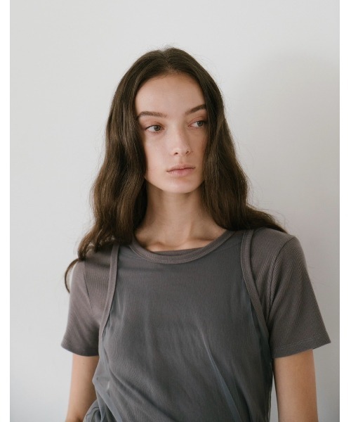 duei(デュイ)の「チュールタンクセットTシャツ / セパレート可能(Tシャツ/カットソー・レディース・ブラック/グレー/ホワイト・FREE)」の15枚目の写真