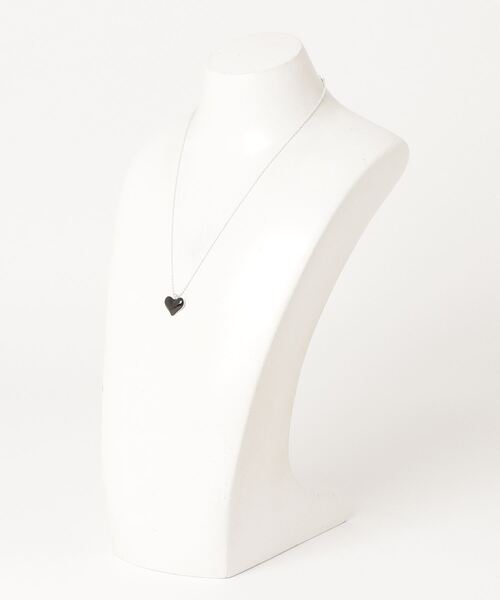 poiregnee（ポワニェ）の「［select］ブラックハートネックレス（ネックレス・レディース・ブラック・FREE）」の5枚目の写真
