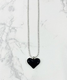 poiregnee（ポワニェ）の「［select］ブラックハートネックレス（ネックレス・レディース）」
