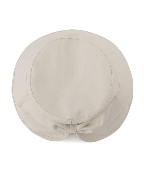 SHOO・LA・RUE（シューラルー）の「◆バックスリット入りリボンハット（ハット・レディース・ライトブルー/ライトベージュ/ブラック/アイボリー・00）」の6枚目の写真