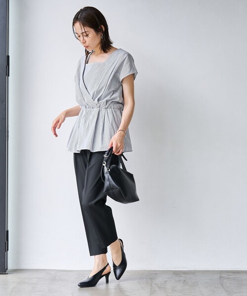 coen(コーエン)の「【RONEL】カシュクールキャミドッキングブラウス(シャツ/ブラウス・レディース・ライラック/ホワイト/ライトブルー・FREE)」の22枚目の写真