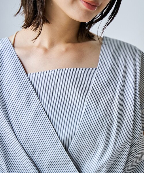 coen(コーエン)の「【RONEL】カシュクールキャミドッキングブラウス(シャツ/ブラウス・レディース・ライラック/ホワイト/ライトブルー・FREE)」の17枚目の写真