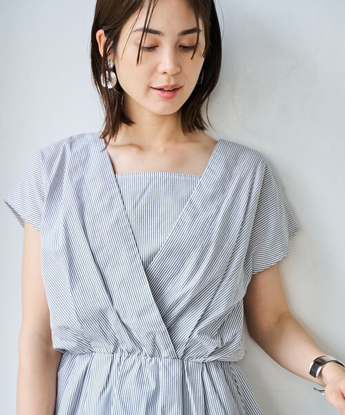 coen(コーエン)の「【RONEL】カシュクールキャミドッキングブラウス(シャツ/ブラウス・レディース・ライラック/ホワイト/ライトブルー・FREE)」の15枚目の写真