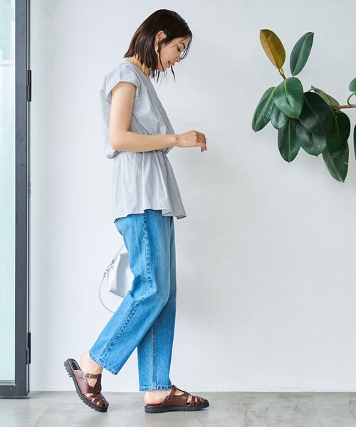 coen(コーエン)の「【RONEL】カシュクールキャミドッキングブラウス(シャツ/ブラウス・レディース・ライラック/ホワイト/ライトブルー・FREE)」の12枚目の写真