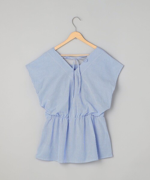 coen(コーエン)の「【RONEL】カシュクールキャミドッキングブラウス(シャツ/ブラウス・レディース・ライラック/ホワイト/ライトブルー・FREE)」の10枚目の写真