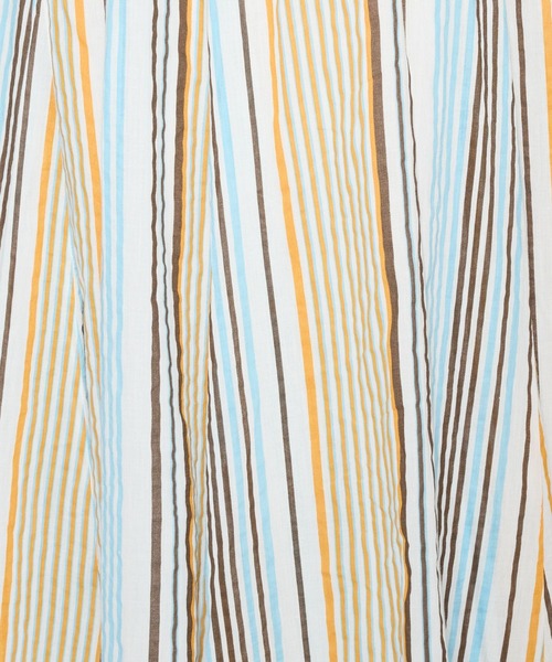 saloon(サルーン)の「SALOON(サルーン)/コットンボイルパネルスカート【手洗い可】ロング丈(スカート・レディース・ブラック/マルチ/オレンジ・FREE)」の6枚目の写真