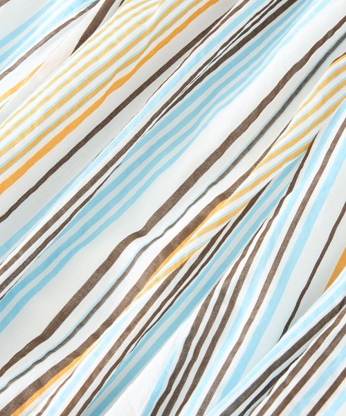 saloon(サルーン)の「SALOON(サルーン)/コットンボイルパネルスカート【手洗い可】ロング丈(スカート・レディース・ブラック/マルチ/オレンジ・FREE)」の7枚目の写真