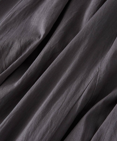 saloon(サルーン)の「SALOON(サルーン)/コットンボイルパネルスカート【手洗い可】ロング丈(スカート・レディース・ブラック/マルチ/オレンジ・FREE)」の8枚目の写真