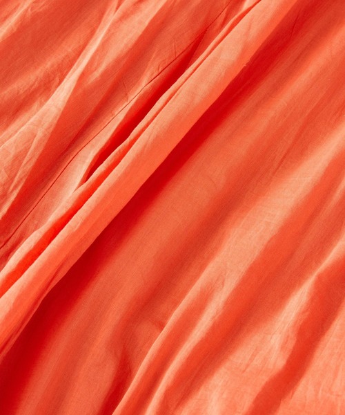 saloon(サルーン)の「SALOON(サルーン)/コットンボイルパネルスカート【手洗い可】ロング丈(スカート・レディース・ブラック/マルチ/オレンジ・FREE)」の9枚目の写真