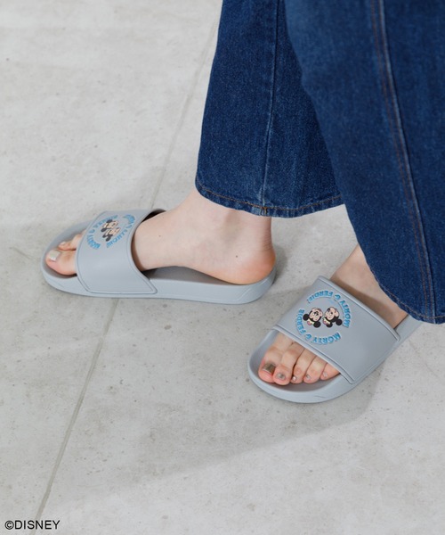 Disney（ディズニー）の「ディズニー　カラップ シャワーサンダル（サンダル・レディース・ブルー/パープル/ミント/オレンジ/ブラウン/グリーン/ライトグレー/ホワイト/ピンク・M）」の3枚目の写真