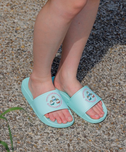 Disney（ディズニー）の「ディズニー　カラップ シャワーサンダル（サンダル・レディース・ブルー/パープル/ミント/オレンジ/ブラウン/グリーン/ライトグレー/ホワイト/ピンク・M）」の5枚目の写真