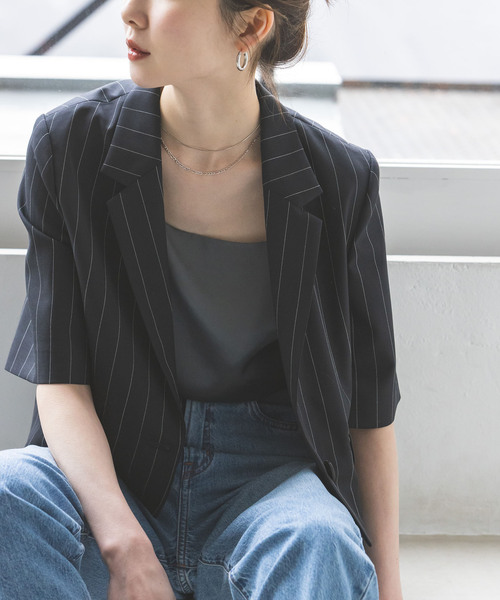 完売☆L'Appartement GERRY/ジェリー ダウンベスト ネイビー