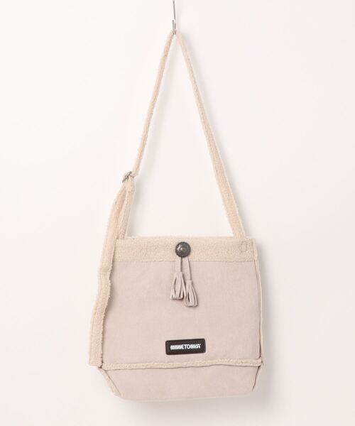 JUGLANS(ユグランス)の「【MINNETONKA】BOA SHOULDER BAG/ボアショルダーバッグ(ショルダーバッグ・レディース・ブラウン/アイボリー/グレー・FREE)」の1枚目の写真