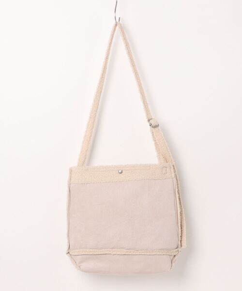 JUGLANS(ユグランス)の「【MINNETONKA】BOA SHOULDER BAG/ボアショルダーバッグ(ショルダーバッグ・レディース・ブラウン/アイボリー/グレー・FREE)」の4枚目の写真