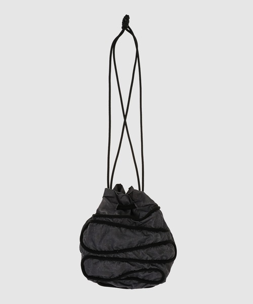 SASQUATCHfabrix.（サスクワァッチファブリックス）の「ROPE SUSPENSION BAG（ショルダーバッグ・メンズ・ネイビー/ブラウン・FREE）」の4枚目の写真