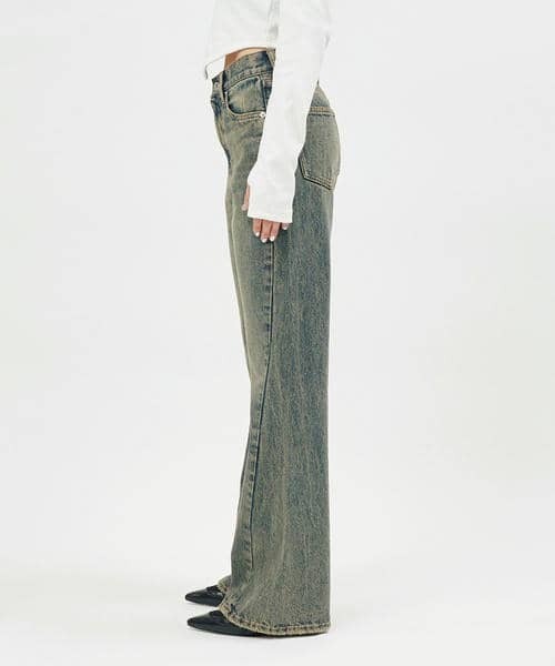 BACK TO THE FIELD（バック トゥー ザ フィールド）の「【MLB】ポケットロゴフレアデニム（デニムパンツ・レディース・インディゴブルー/ネイビー系/ブルー・MEDIUM/SMALL）」の20枚目の写真