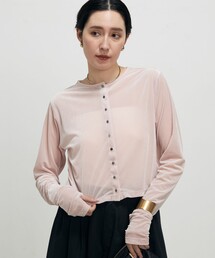 シアーベロア2WAYカーディガン