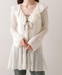 OLIVE des OLIVE | ラッフルレースアップチュニック　1042040020(その他トップス)