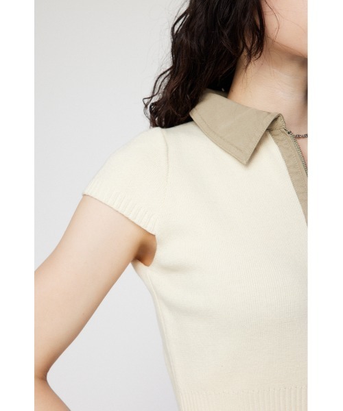 FABRIC MIX ニット（Tシャツ/カットソー）｜LAGUA GEM（ラグアジェム）