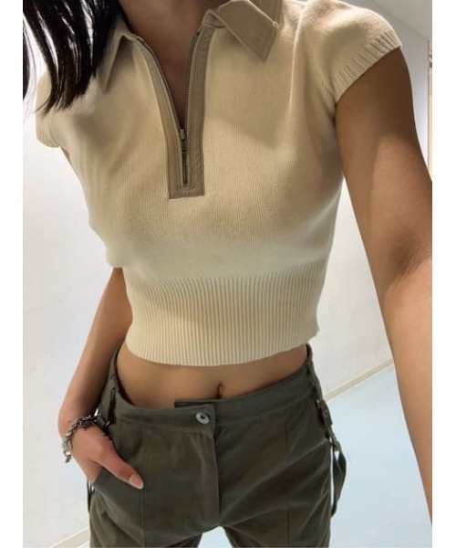 FABRIC MIX ニット（Tシャツ/カットソー）｜LAGUA GEM（ラグアジェム）