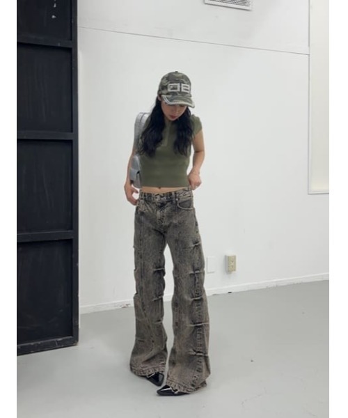 FABRIC MIX ニット（Tシャツ/カットソー）｜LAGUA GEM（ラグアジェム）