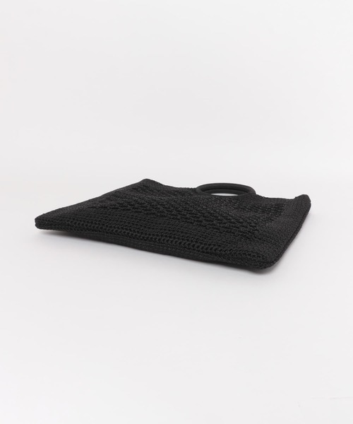 URBAN RESEARCH DOORS（アーバンリサーチドアーズ）の「クロッシェ編みバッグ（トートバッグ・レディース・ブラック/グレー系その他・ONE）」の8枚目の写真