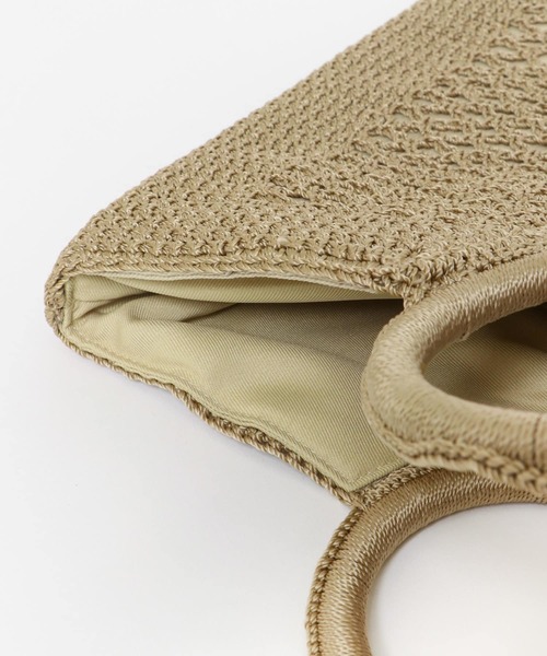 URBAN RESEARCH DOORS（アーバンリサーチドアーズ）の「クロッシェ編みバッグ（トートバッグ・レディース・ブラック/グレー系その他・ONE）」の10枚目の写真