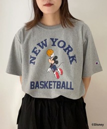 Champion(チャンピオン)プリントリバースウィーブTシャツ