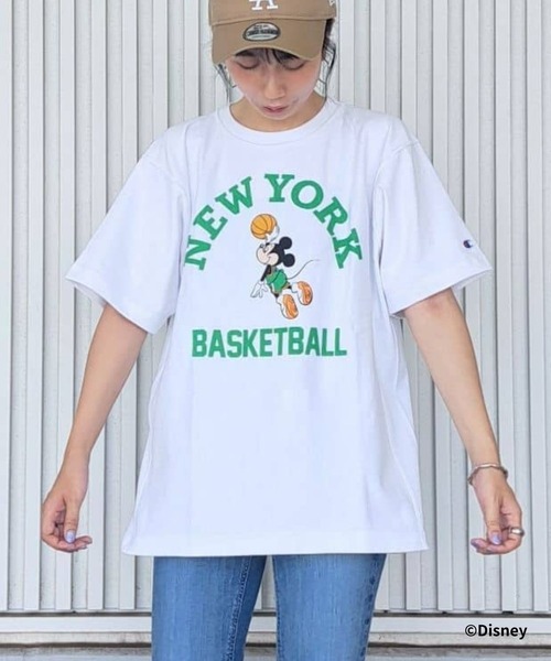 Champion(チャンピオン)の「【Champion】プリントリバースウィーブ(Tシャツ/カットソー・メンズ・ホワイト/ネイビー/グレー・M/L/XL)」の1枚目の写真